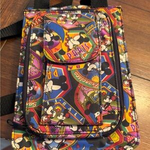 Vintage Disney/Nicole Miller Black Interior Bag,  Travel Crossbody Bag